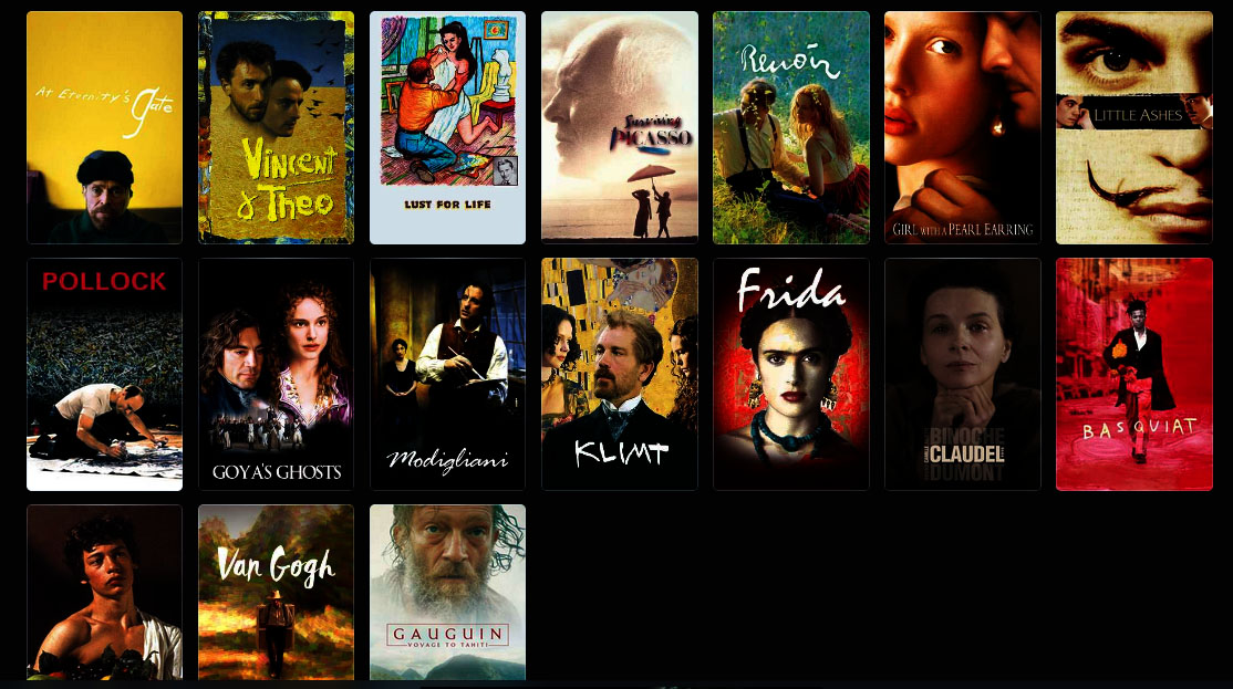 Filmes sobre artes plásticas