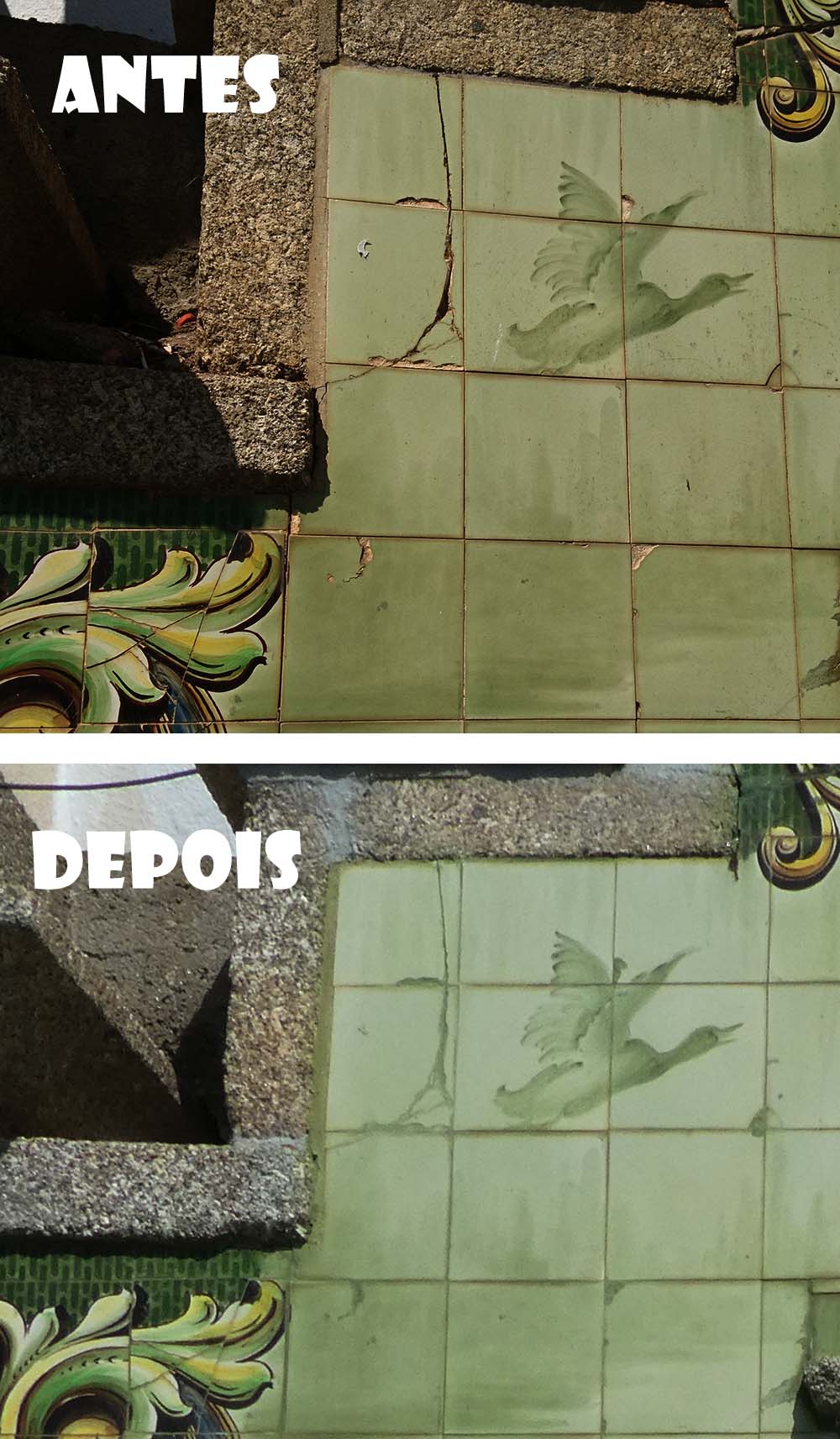 Restauro de Painel de Azulejos da Fonte de Silvares