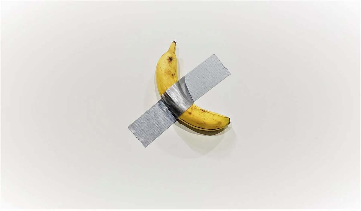 Maurizio Cattelan : banana colada à parede