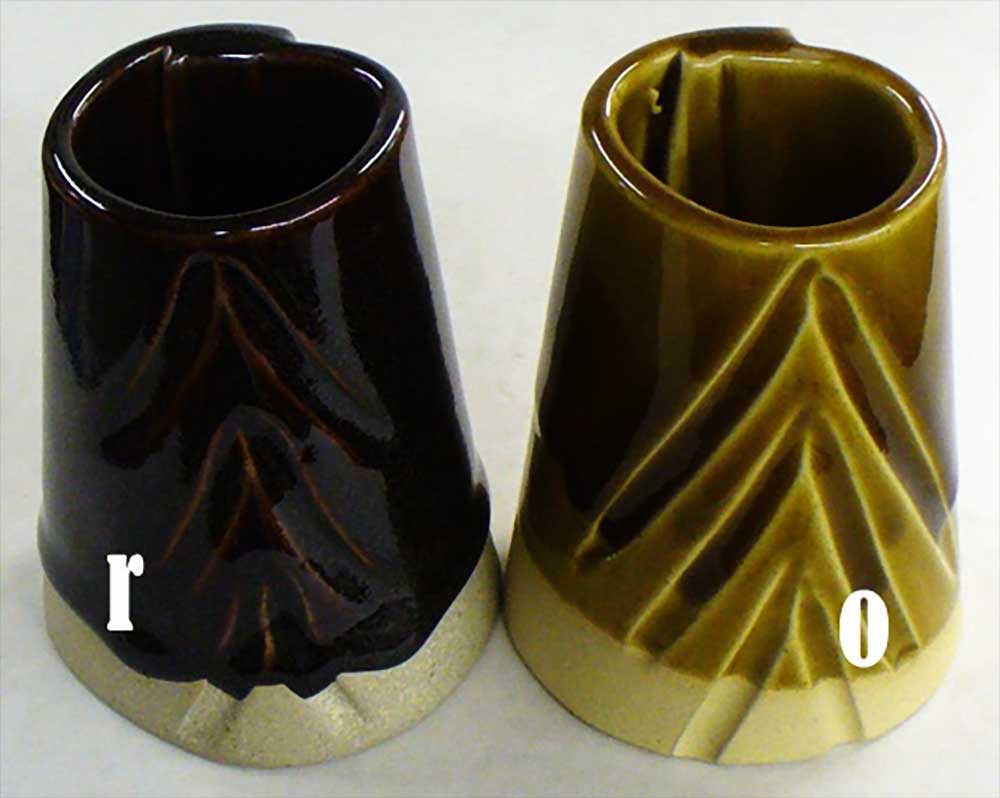 O óxido de cobre na vidragem cerâmica